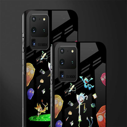 rick and morty amoled glass case for samsung galaxy s20 ultra image-2