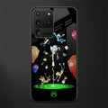 rick and morty amoled glass case for samsung galaxy s20 ultra image