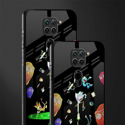 rick and morty amoled glass case for redmi note 9 image-2