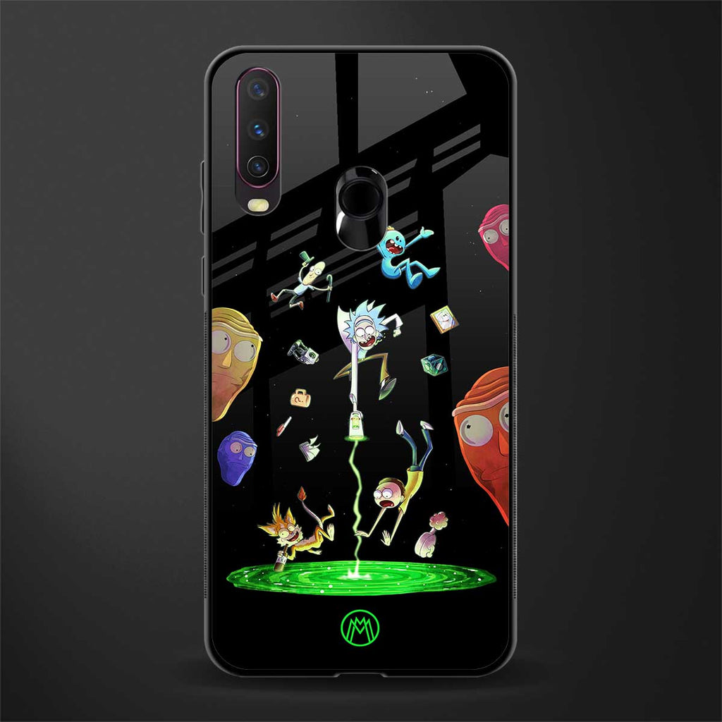 rick and morty amoled glass case for vivo y12 image