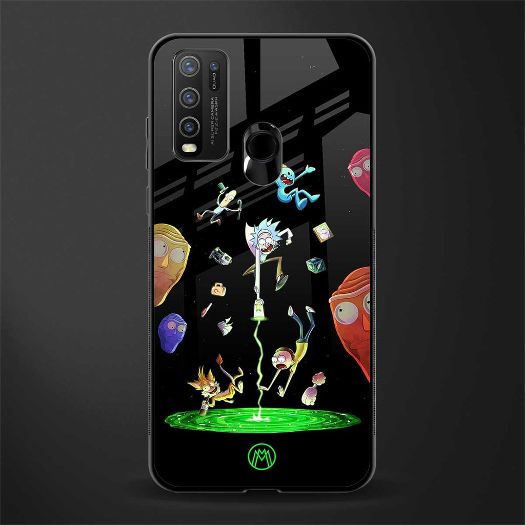 rick and morty amoled glass case for vivo y50 image