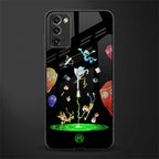 rick and morty amoled glass case for samsung galaxy note 20 image