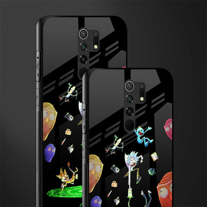rick and morty amoled glass case for redmi 9 prime image-2