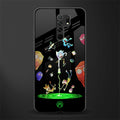 rick and morty amoled glass case for redmi 9 prime image