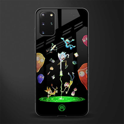 rick and morty amoled glass case for samsung galaxy s20 plus image