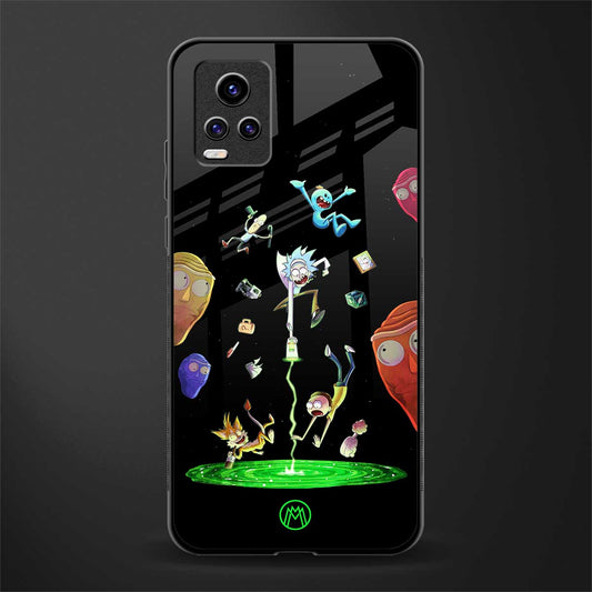 rick and morty amoled glass case for vivo v20 image