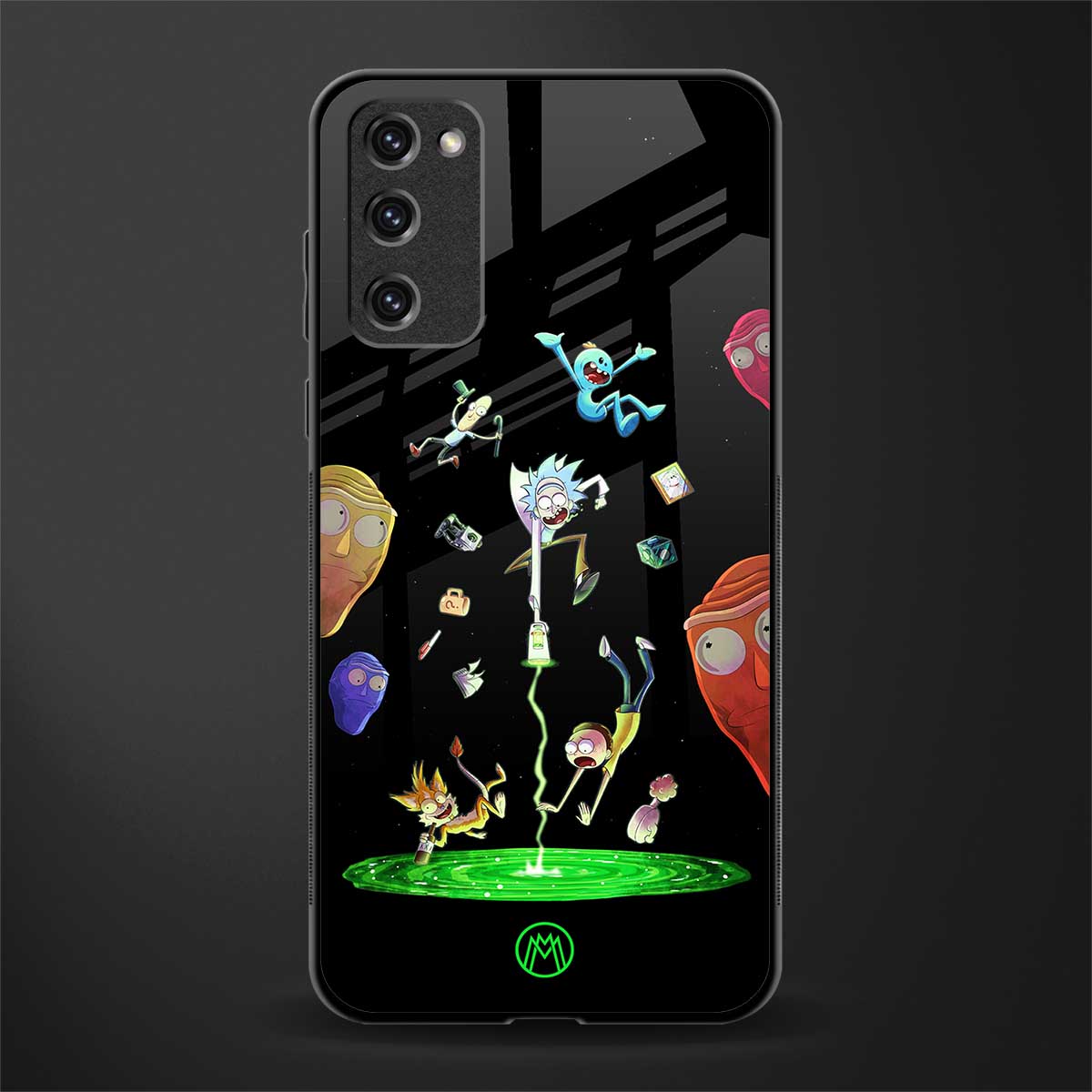 rick and morty amoled glass case for samsung galaxy s20 fe image