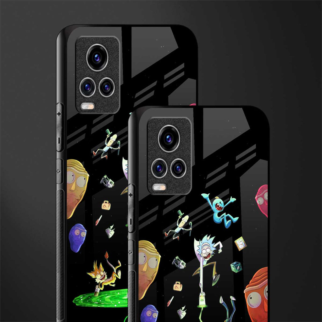 rick and morty amoled glass case for vivo v20 pro image-2