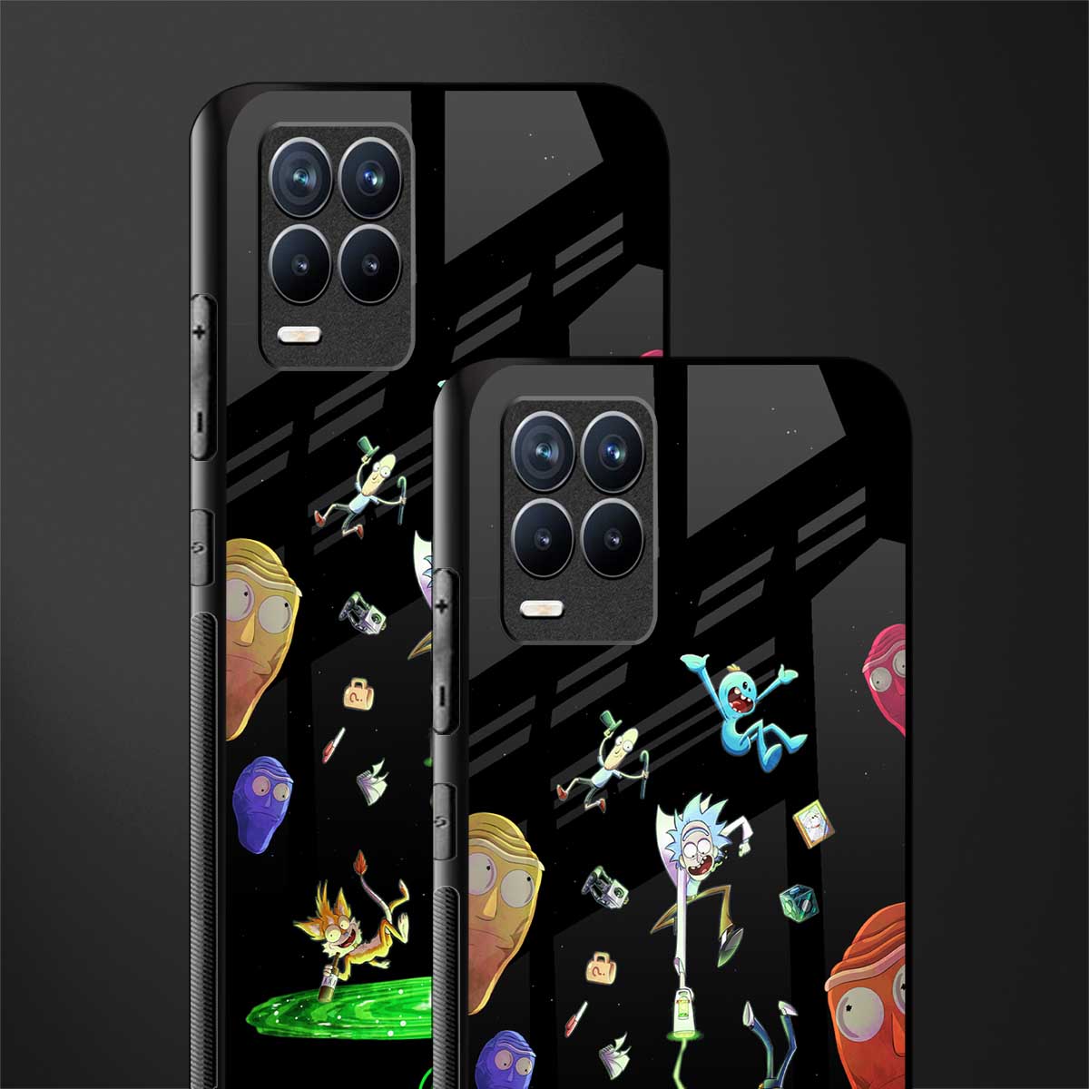 rick and morty amoled glass case for realme 8 pro image-2