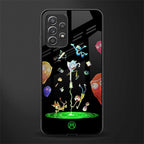 rick and morty amoled glass case for samsung galaxy a32 4g image