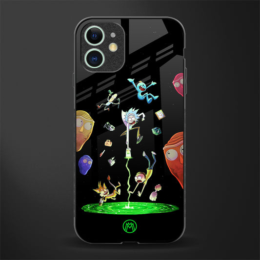 rick and morty amoled glass case for iphone 11 image