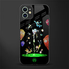 rick and morty amoled glass case for iphone 11 image