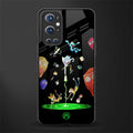 rick and morty amoled glass case for oneplus 9 pro image