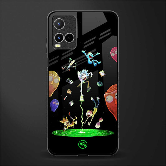 rick and morty amoled glass case for vivo y33s vivo y33t image