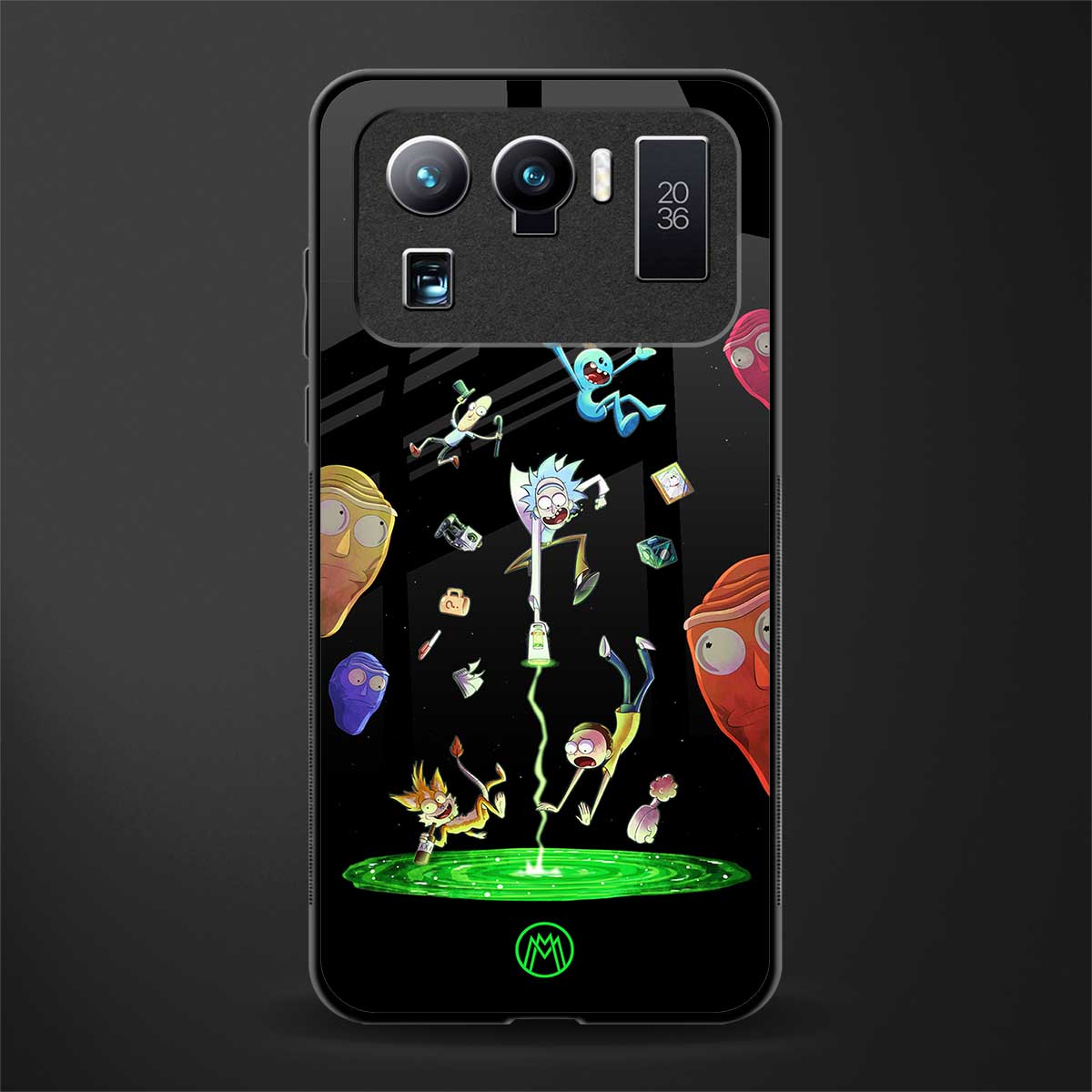 rick and morty amoled glass case for mi 11 ultra 5g image