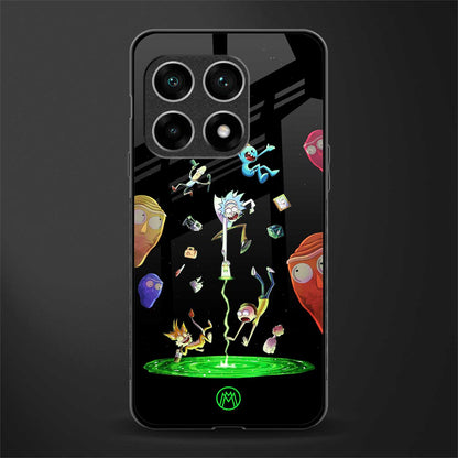 rick and morty amoled glass case for oneplus 10 pro 5g image