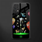 rick and morty amoled back phone cover | glass case for samsung galaxy a13 4g