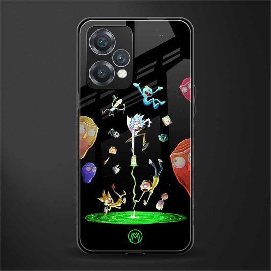 rick and morty amoled back phone cover | glass case for oneplus nord ce 2 lite 5g
