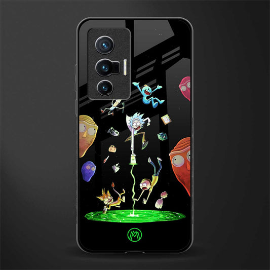 rick and morty amoled glass case for vivo x70 image