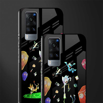 rick and morty amoled glass case for vivo x60 image-2