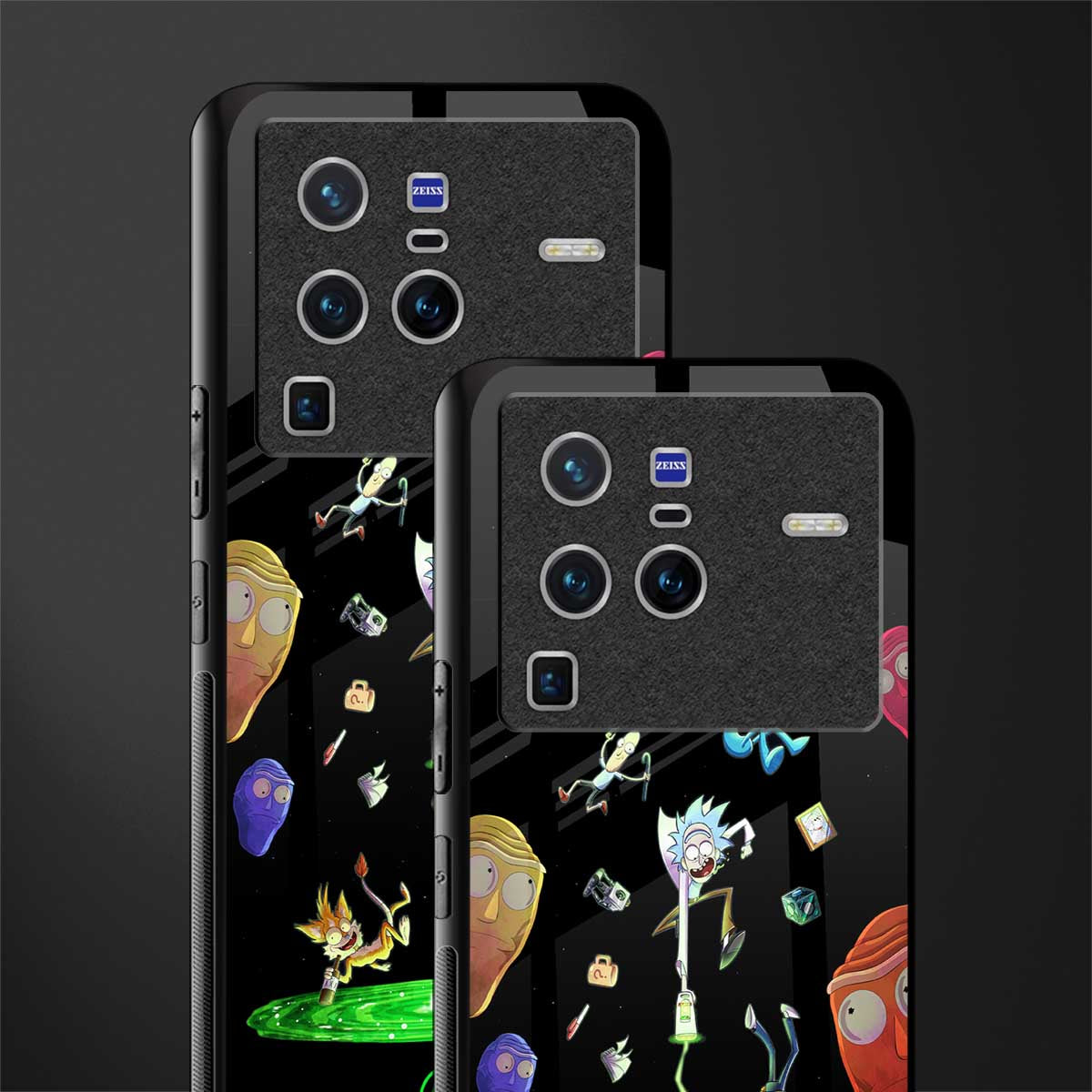 rick and morty amoled glass case for vivo x80 pro 5g image-2