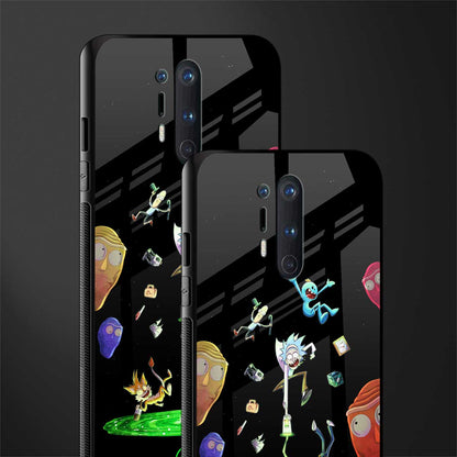 rick and morty amoled glass case for oneplus 8 pro image-2