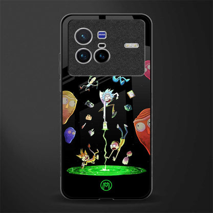 rick and morty amoled glass case for vivo x80 image