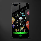 rick and morty amoled glass case for iphone 8 plus image