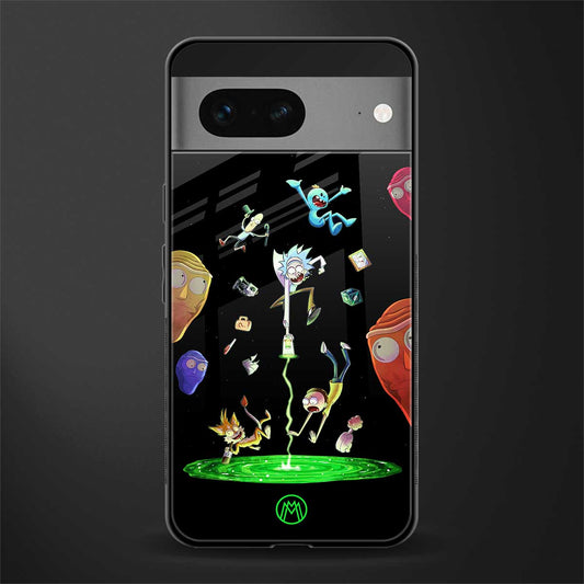 rick and morty amoled back phone cover | glass case for google pixel 7