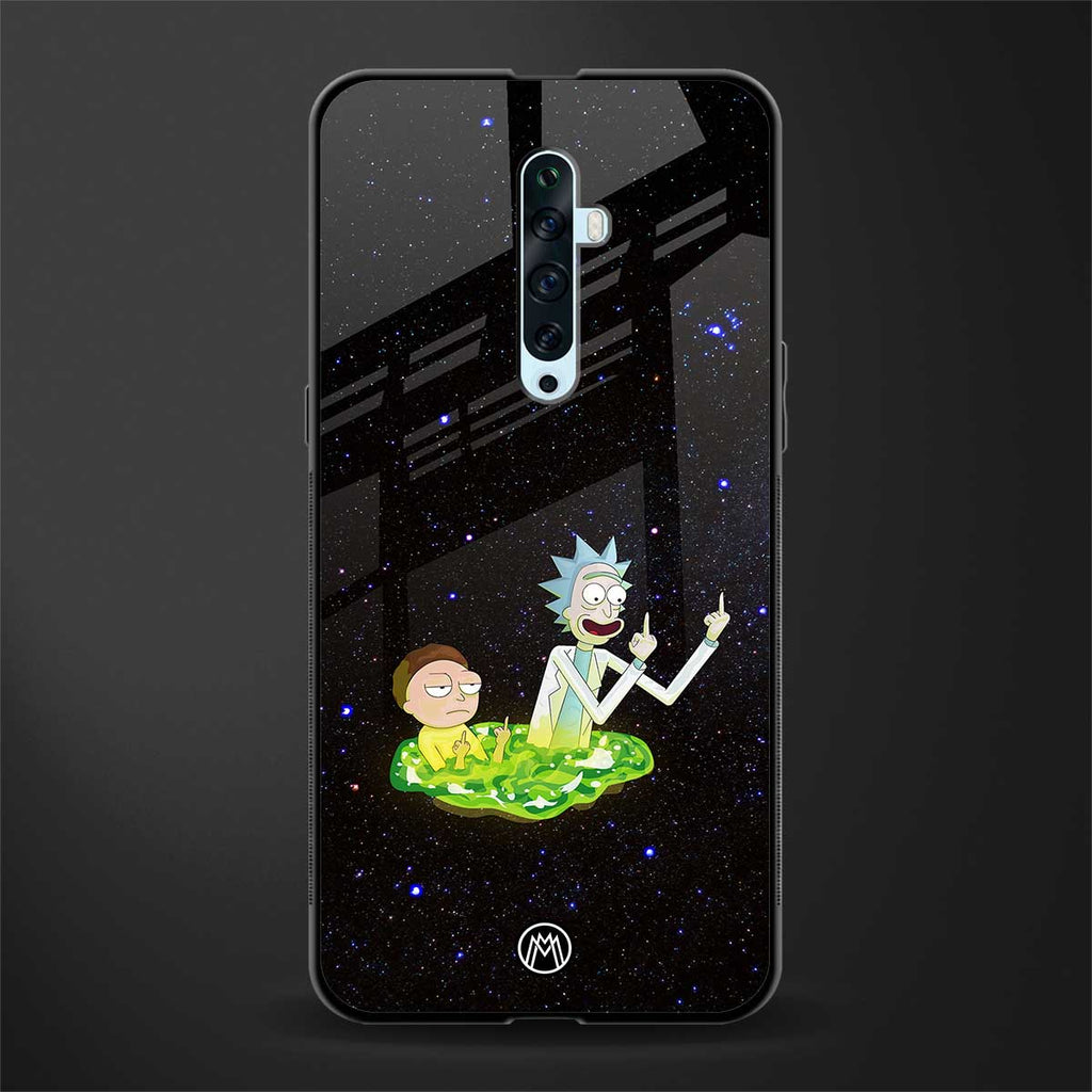 rick and morty fo aesthetic glass case for oppo reno 2f image