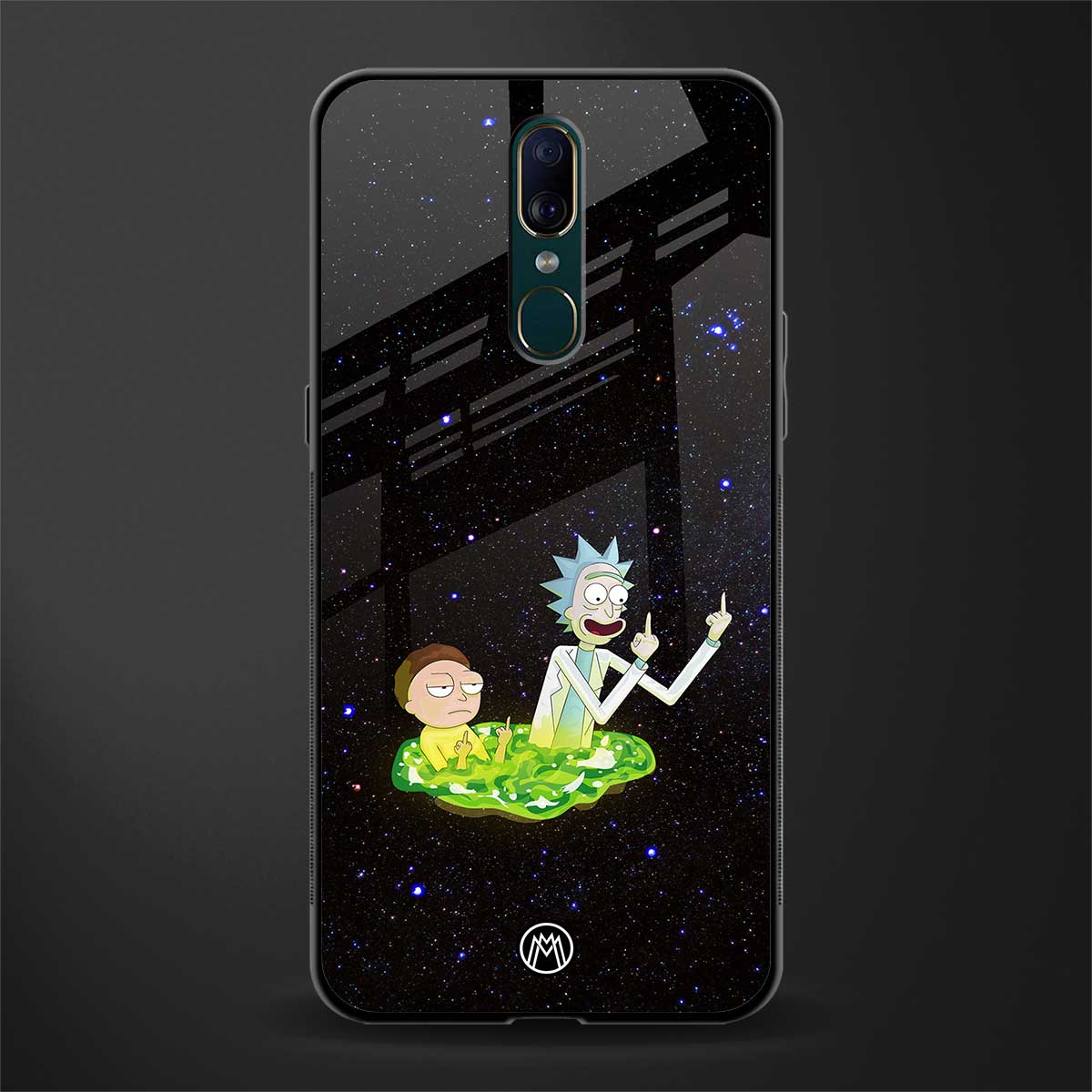 rick and morty fo aesthetic glass case for oppo f11 image