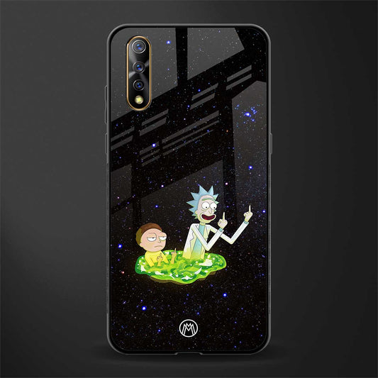 rick and morty fo aesthetic glass case for vivo z1x image