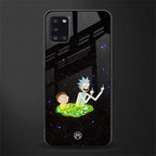 rick and morty fo aesthetic glass case for samsung galaxy a31 image