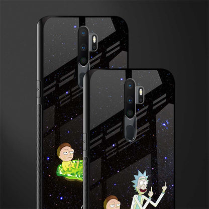 rick and morty fo aesthetic glass case for oppo a5 2020 image-2