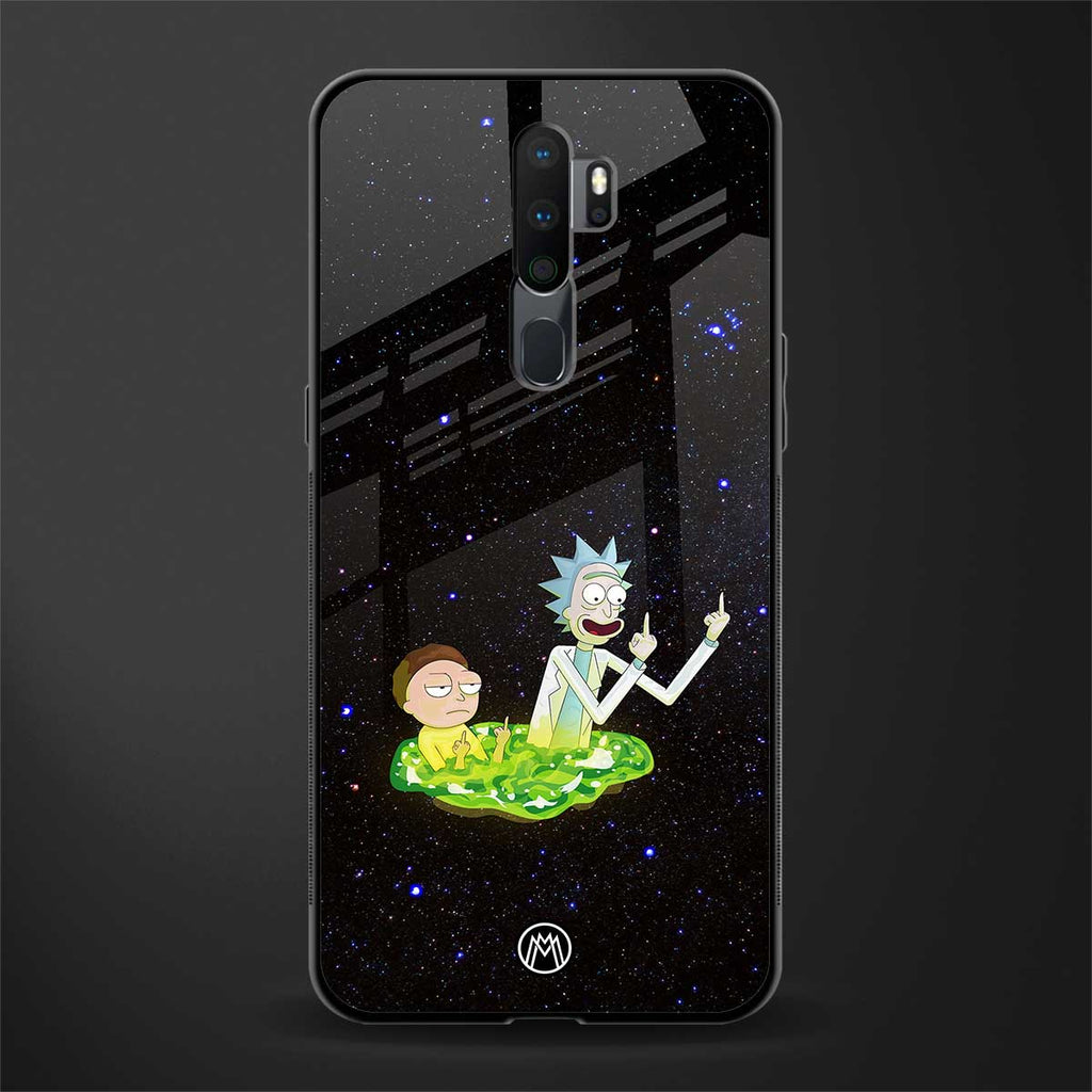 rick and morty fo aesthetic glass case for oppo a5 2020 image