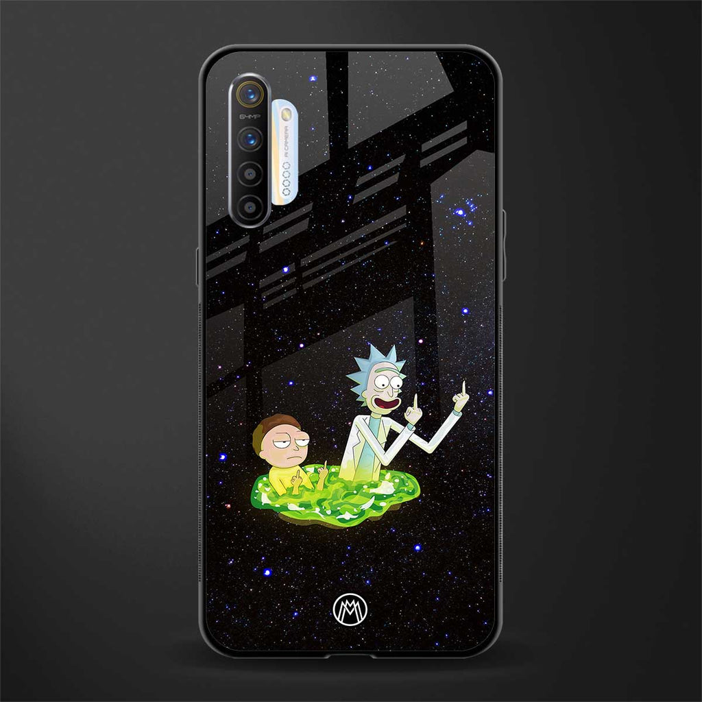 rick and morty fo aesthetic glass case for realme x2 image