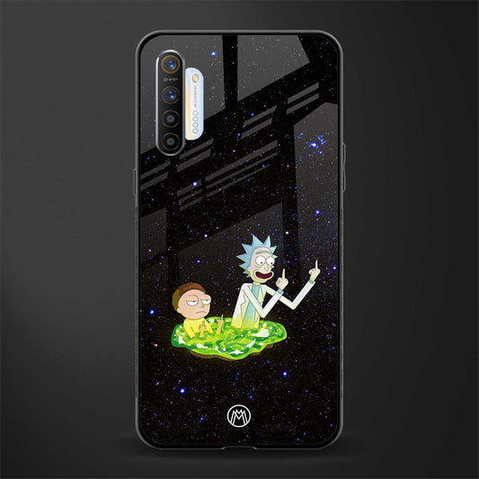 rick and morty fo aesthetic glass case for realme x2 image