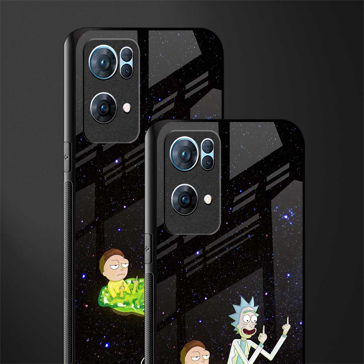 rick and morty fo aesthetic glass case for oppo reno7 pro 5g image-2