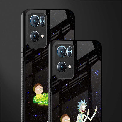 rick and morty fo aesthetic glass case for oppo reno7 pro 5g image-2