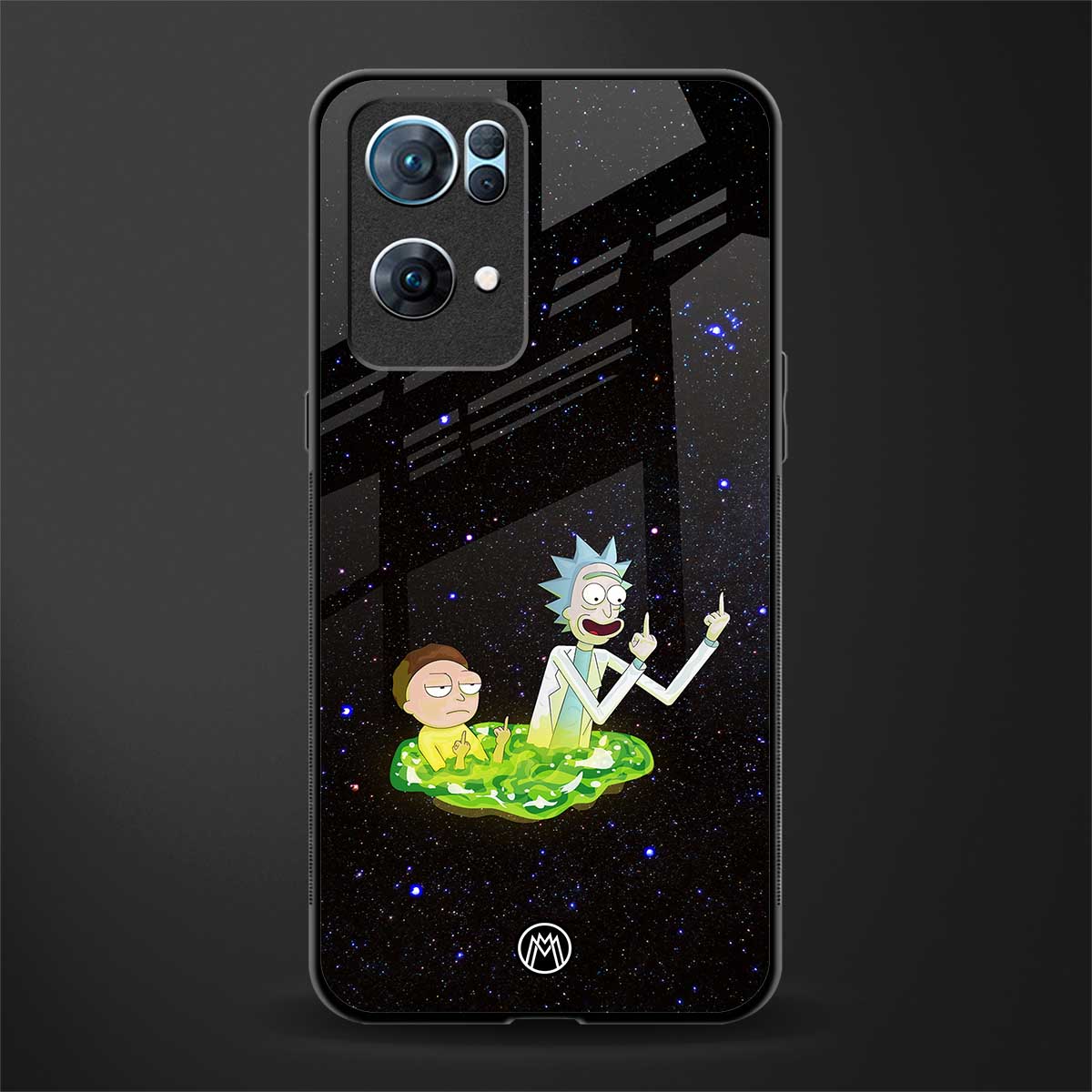 rick and morty fo aesthetic glass case for oppo reno7 pro 5g image