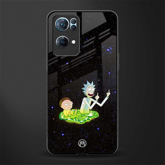 rick and morty fo aesthetic glass case for oppo reno7 pro 5g image