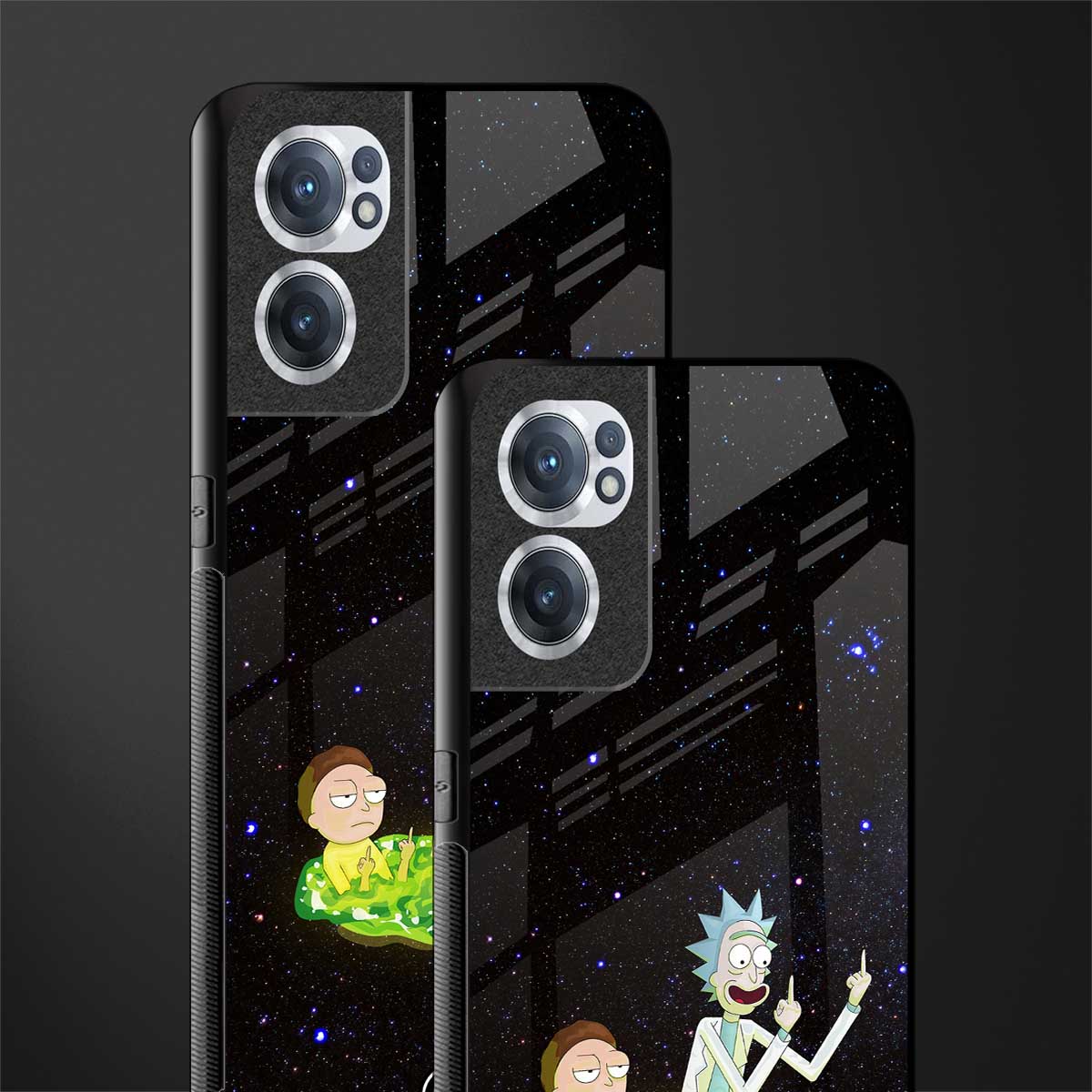 rick and morty fo aesthetic glass case for oneplus nord ce 2 5g image-2