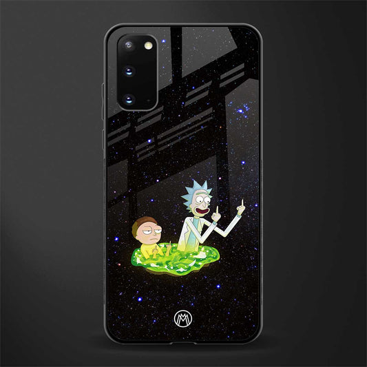 rick and morty fo aesthetic glass case for samsung galaxy s20 image