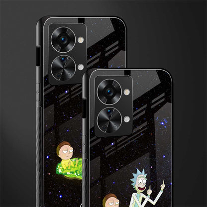 rick and morty fo aesthetic glass case for phone case | glass case for oneplus nord 2t 5g