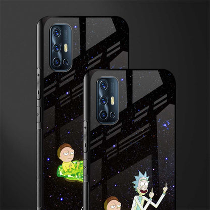 rick and morty fo aesthetic glass case for vivo v17 image-2