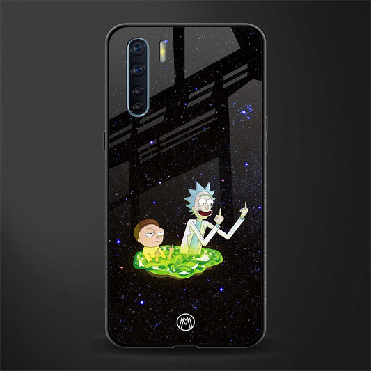 rick and morty fo aesthetic glass case for oppo f15 image