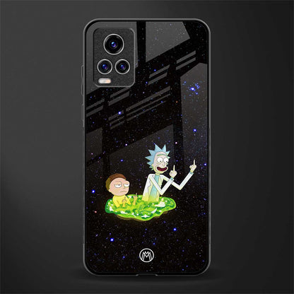 rick and morty fo aesthetic glass case for vivo v20 pro image