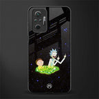 rick and morty fo aesthetic glass case for redmi note 10 pro image