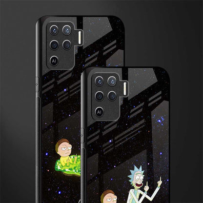 rick and morty fo aesthetic glass case for oppo f19 pro image-2