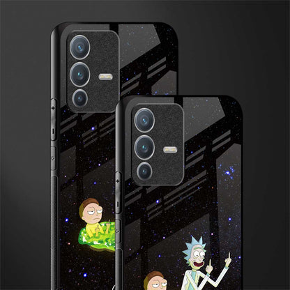 rick and morty fo aesthetic glass case for vivo v23 pro 5g image-2